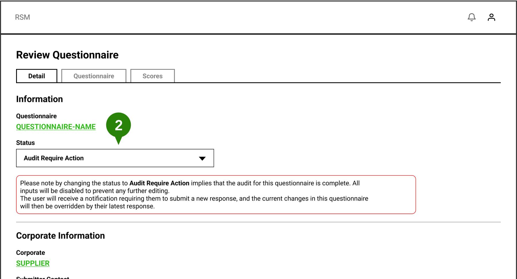 Review response detail