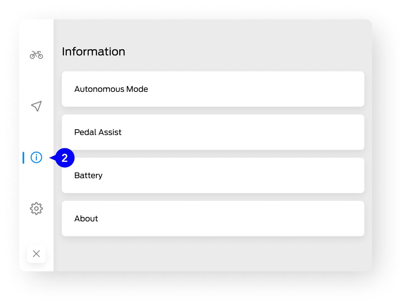 Access tutorial through menu